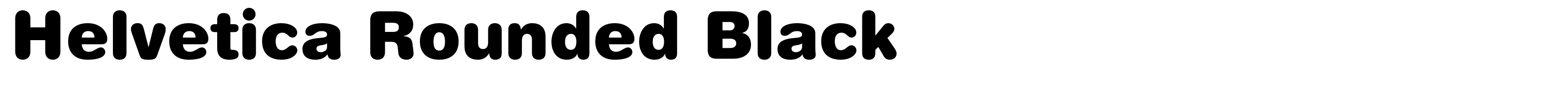 Helvetica Rounded Black